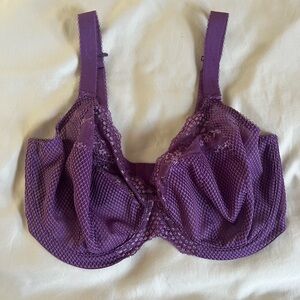 ELOMI EL4382 CHARLEY FULL
FIGURE UNDERWIRE CONVERTIBLE PLUNGE BRA PURPLE SZ 34J